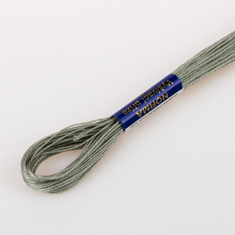 Niťárna Vyšívací příze NORMA / BAVLNKA 8842 tmavě šedá, jednobarevná, 1,5g/15m