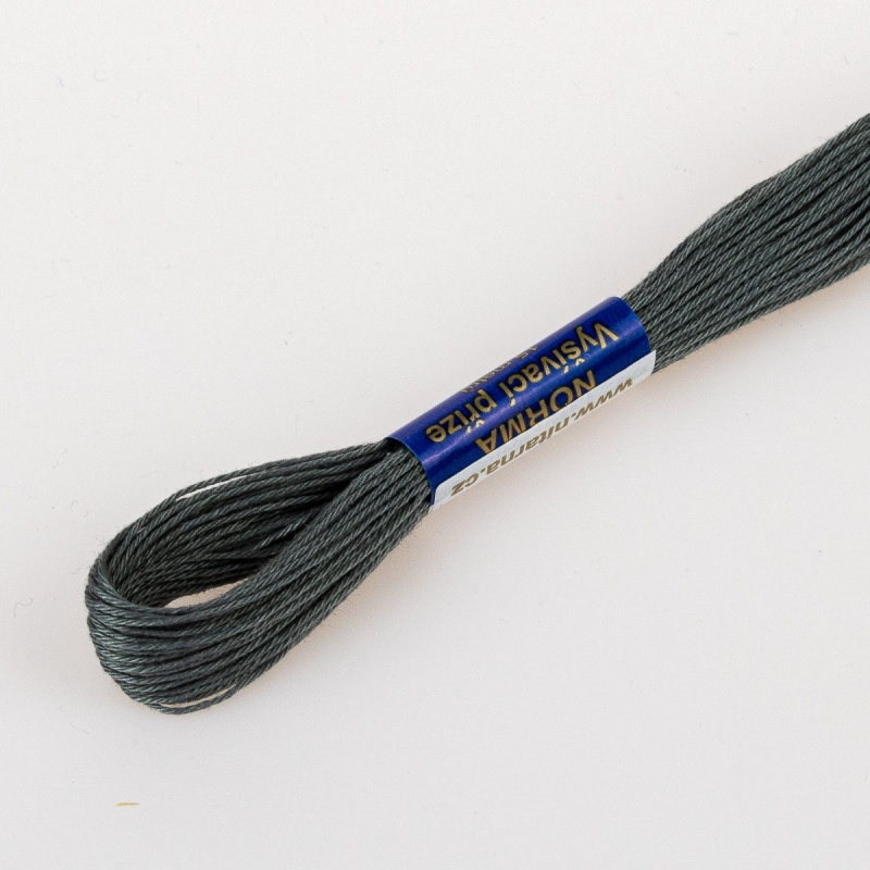 Niťárna Vyšívací příze NORMA / BAVLNKA 8862 šedo-modrá, jednobarevná, 1,5g/15m