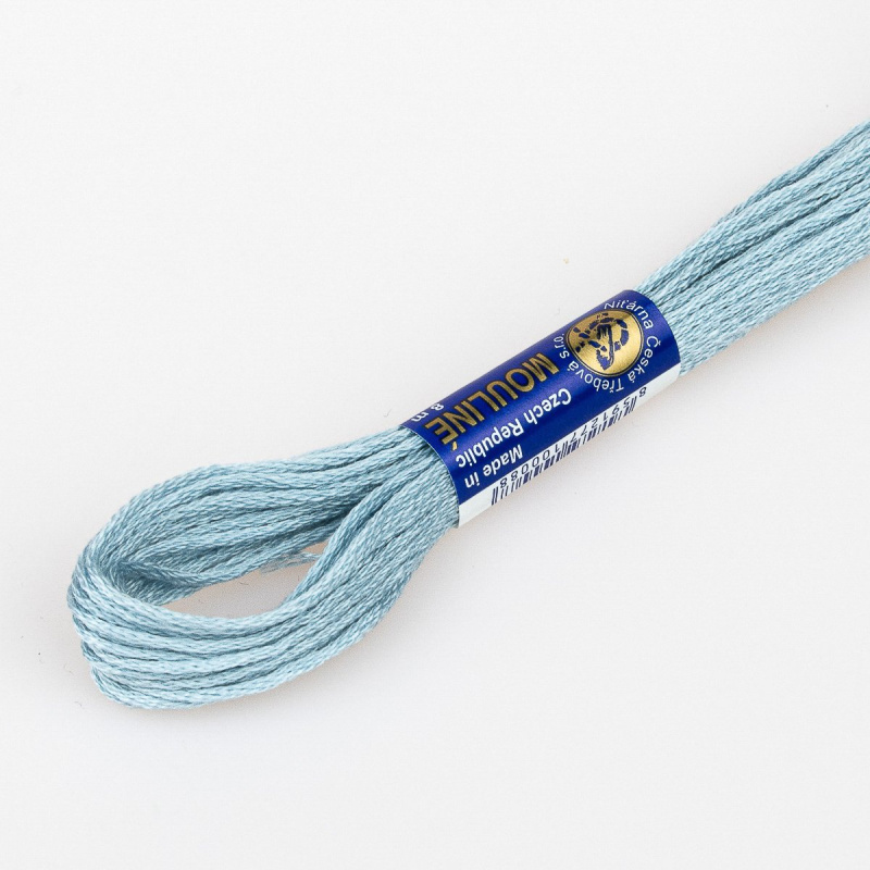 Niťárna Vyšívací příze MOULINE / MULINKA 5832 popelavá šedá, jednobarevná, 2g/8m
