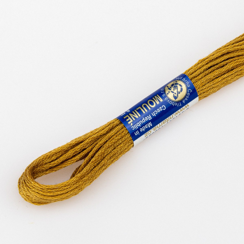 Niťárna Vyšívací příze MOULINE / MULINKA 7152 světlý kokos, jednobarevná, 2g/8m