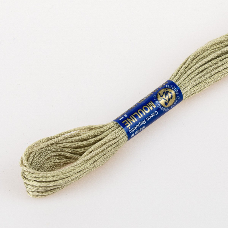 Niťárna Vyšívací příze MOULINE / MULINKA 7932 myší šedá, jednobarevná, 2g/8m