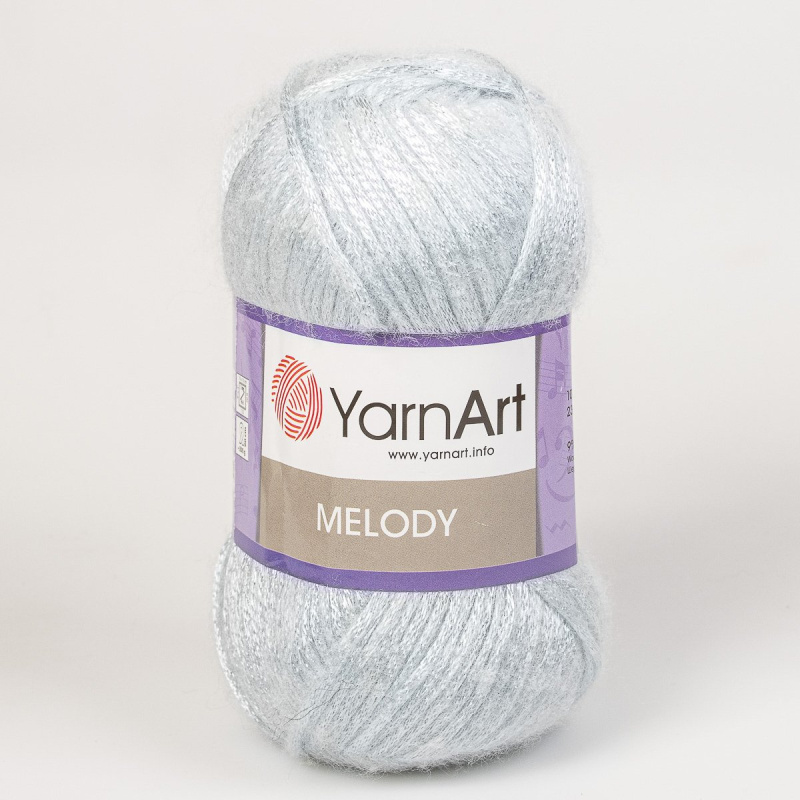 Pletací / háčkovací příze YarnArt MELODY 894 ledově modrá, efektní, 100g/230m
