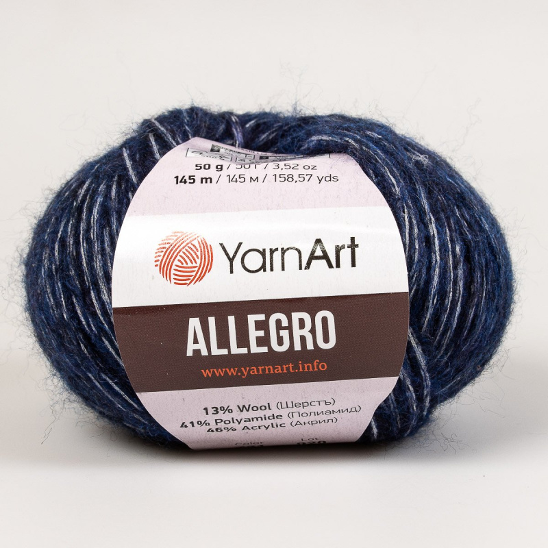 Pletací příze YarnArt ALLEGRO 721 modro-šedát, melírovaná, 50g/145m
