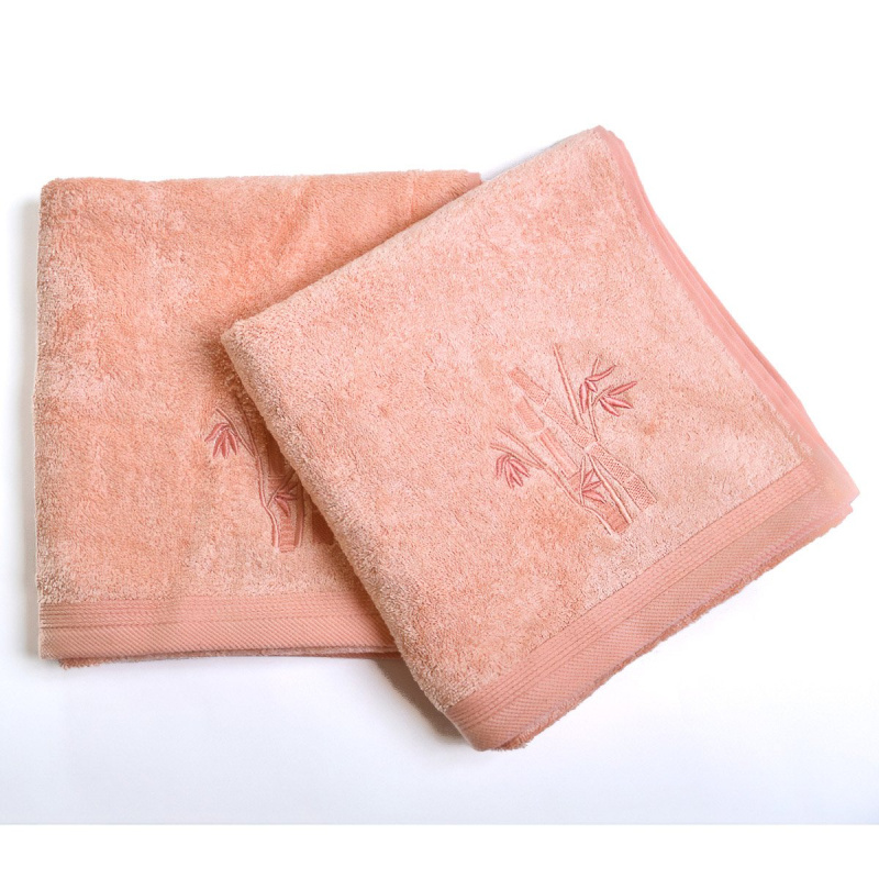 Praktik bambusová froté osuška BOSTON / BAMBUS, lososová, 70x140cm