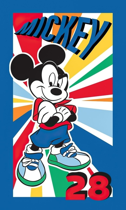 Carbotex dětský froté ručník FRAJER MICKEY MOUSE, modrý, 30x50cm