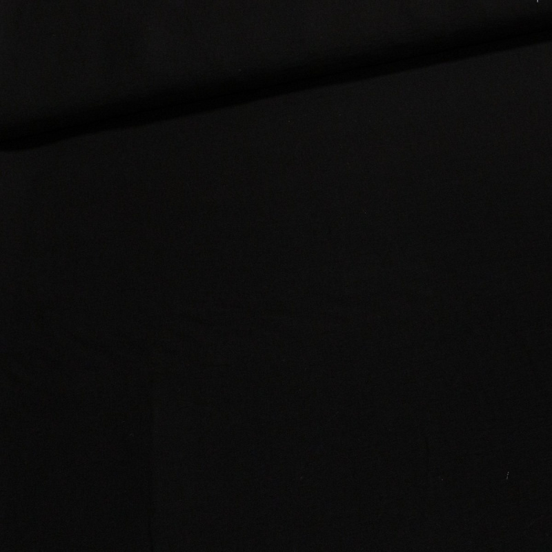 Košilovina viskózová UNI DT-23043/4, černá, š.150cm (látka v metráži)