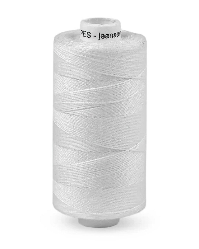 Univerzální šicí nit jeansová (riflová) 240186/001 polyesterová, bílá, návin 200m