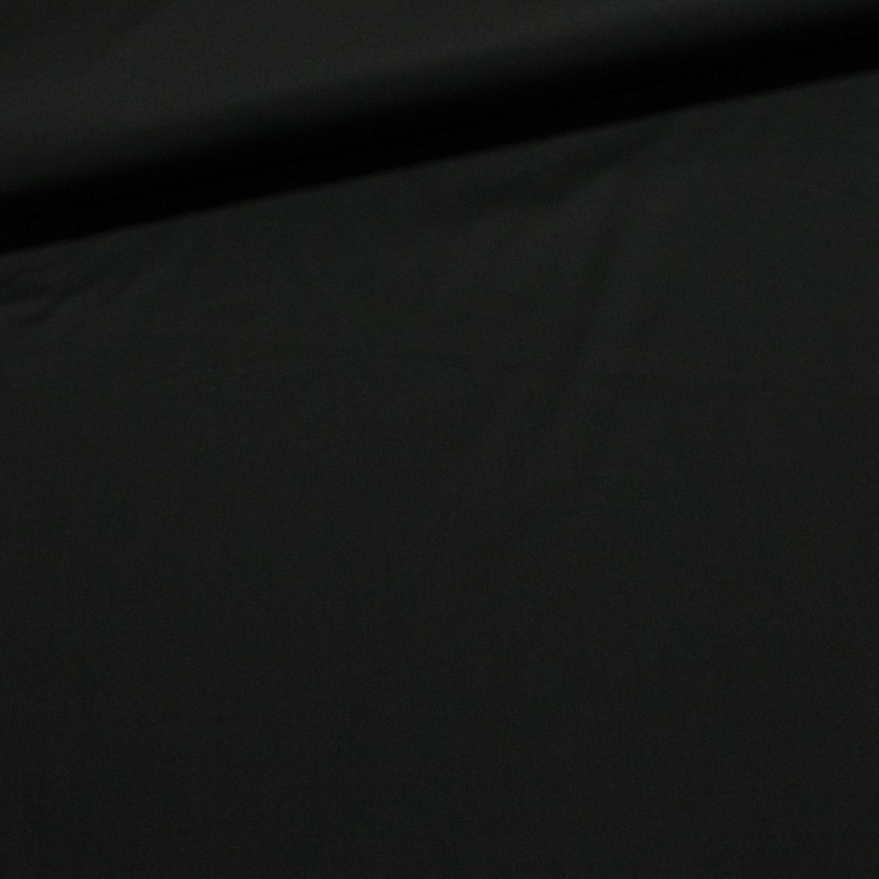 Směsový kepr elastický OLIMPIA ELASTIC BLACK, jednobarevný černý, 165g/m2, š.150cm (látka v metráži)
