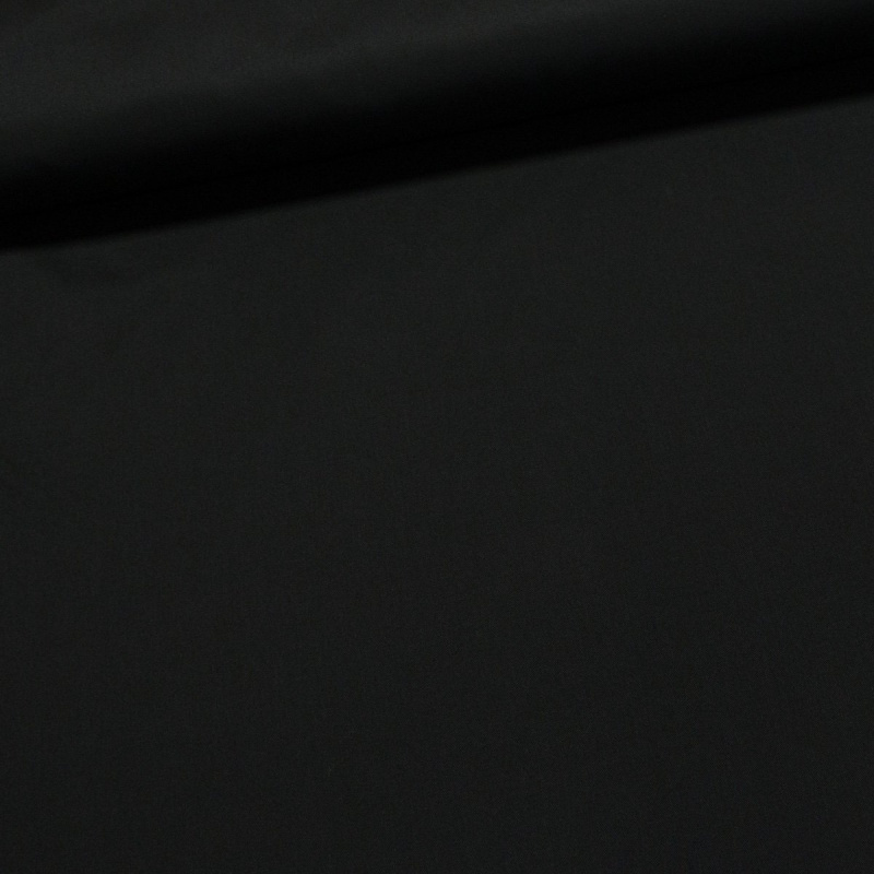 Směsový kepr elastický BRIGSTON ELASTIC BLACK, jednobarevný černý, 250g/m2, š.150cm (látka v metráži)