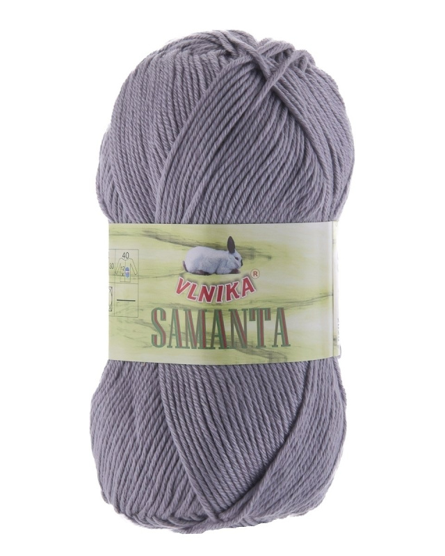 Pletací příze Vlnika SAMANTA 39 tmavě šedá, klasická, 50g/145m