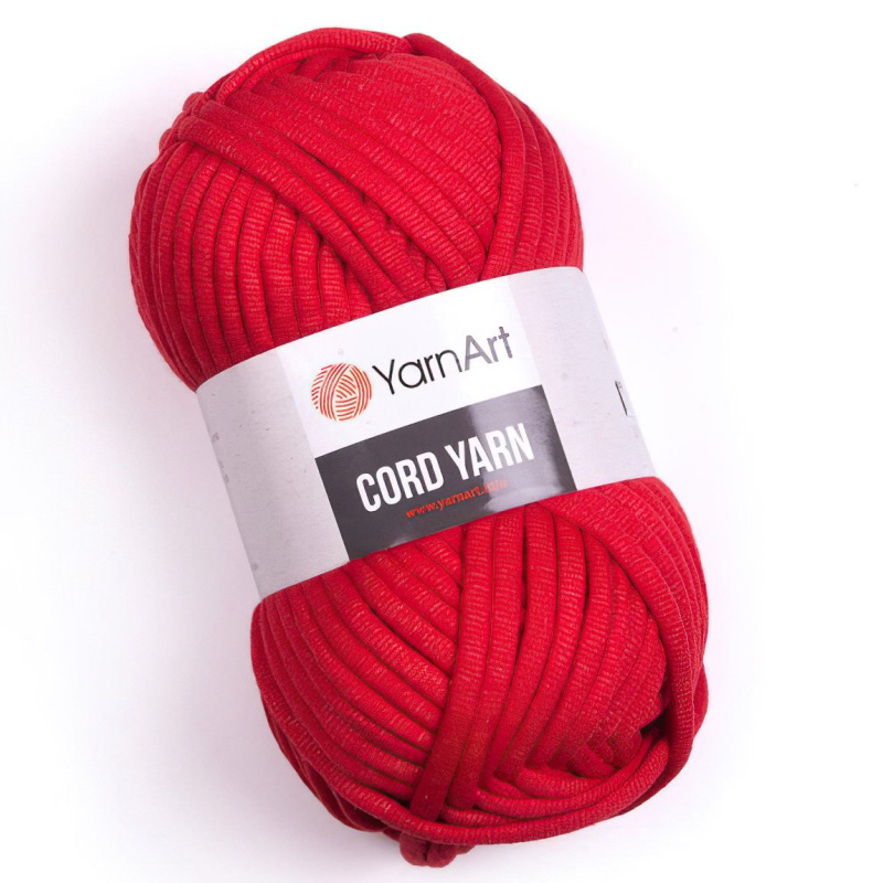 Pletací / háčkovací příze YarnArt CORD YARN 773 červená, jednobarevná 250g/73m