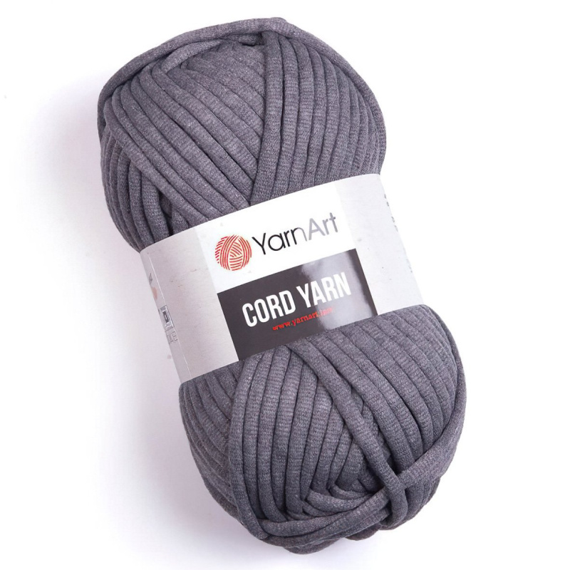 Pletací / háčkovací příze YarnArt CORD YARN 774 šedá, jednobarevná 250g/73m