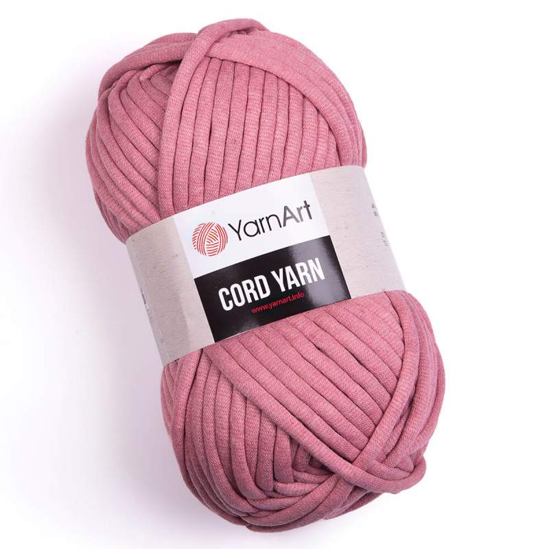 Pletací / háčkovací příze YarnArt CORD YARN 792 starorůžová, jednobarevná 250g/73m