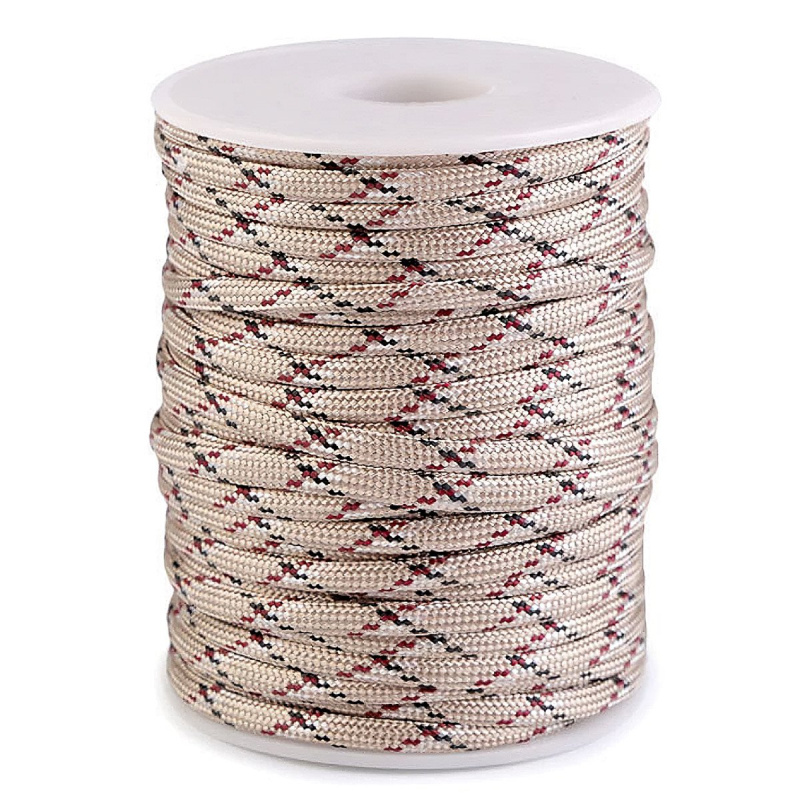 Textil Soldán Šňůrka padáková 310230/11, přírodní  hnědá, průměr 4mm (šňůra na metry)