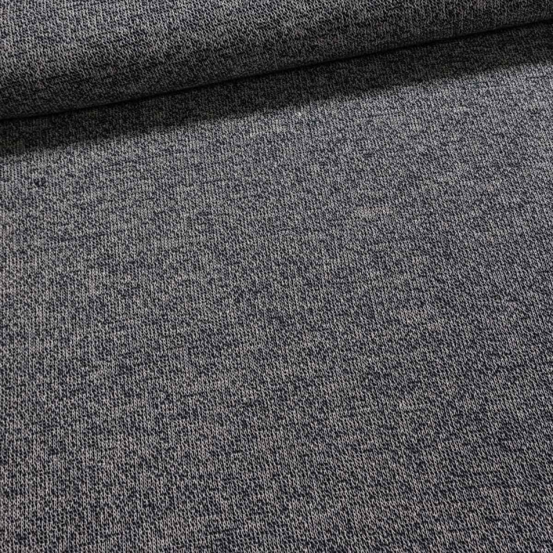 Směsový úplet / svetrovina 5826/01, béžovo-modrý melír, š.140cm (látka v metráži)