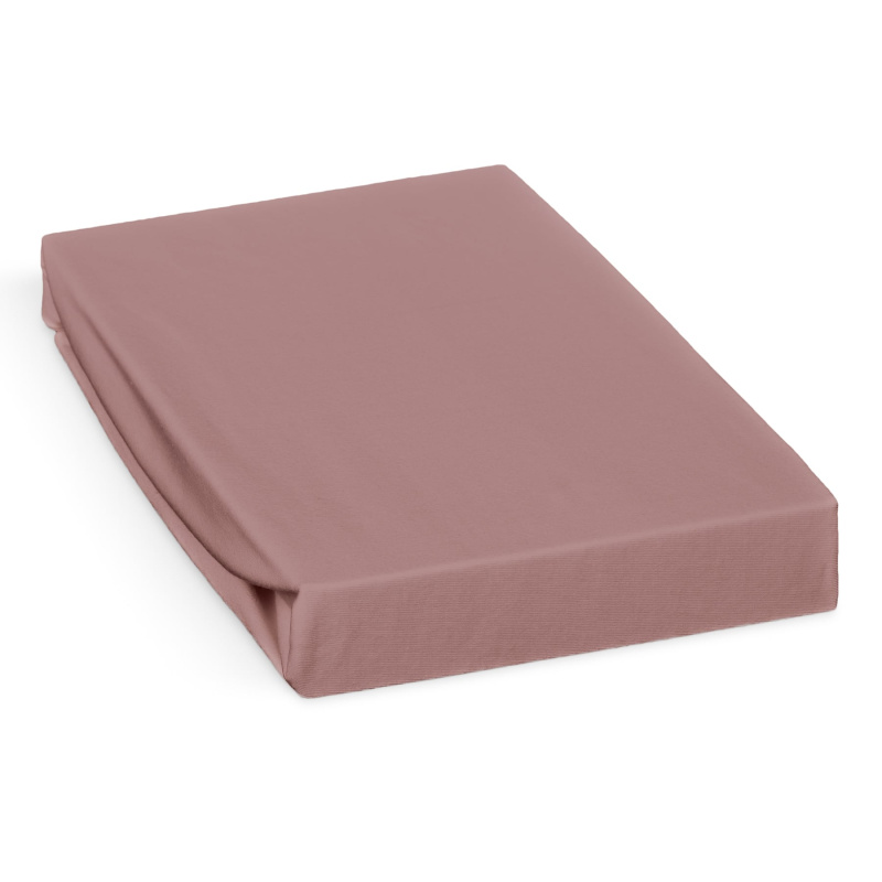 Polášek jersey prostěradlo 100x220cm, starorůžové