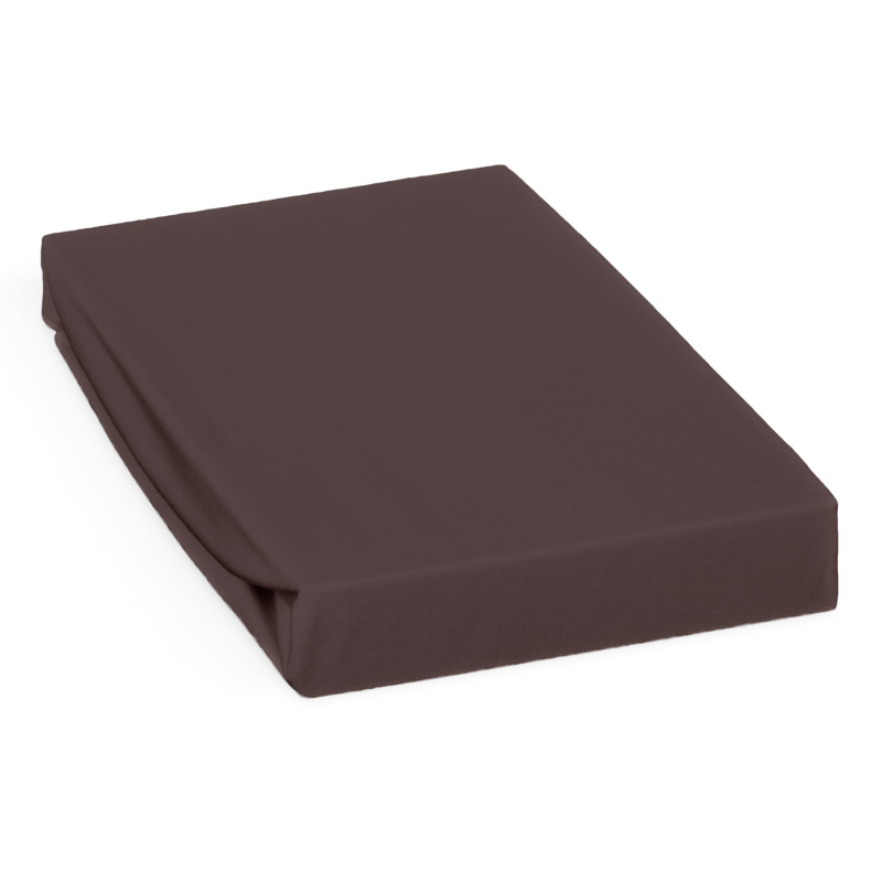 Polášek jersey prostěradlo 60x120cm, fialovohnědé