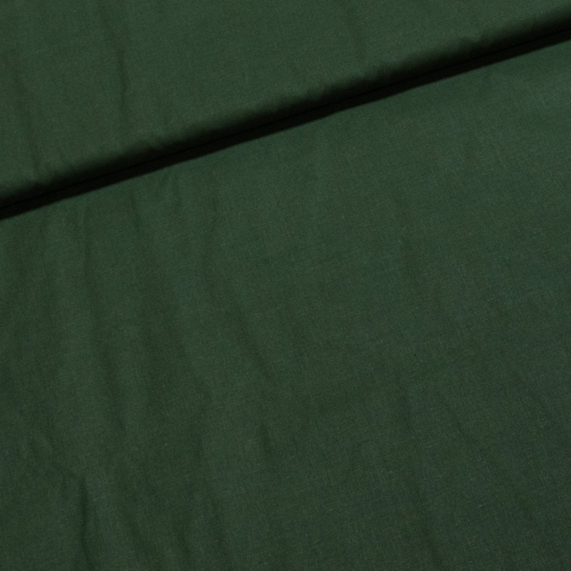 Bavlněné plátno ANIKA UNI, jednobarevná tmavě zelená, š.160cm (látka v metráži)