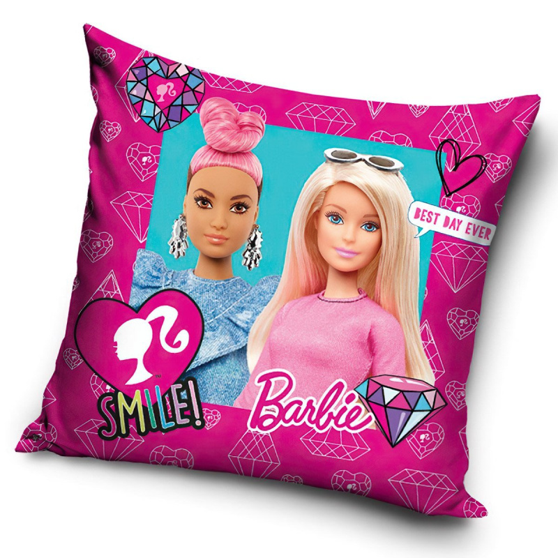 Carbotex dětský povláček BARBIE MÓDNÍ IKONA, růžový, 40x40cm