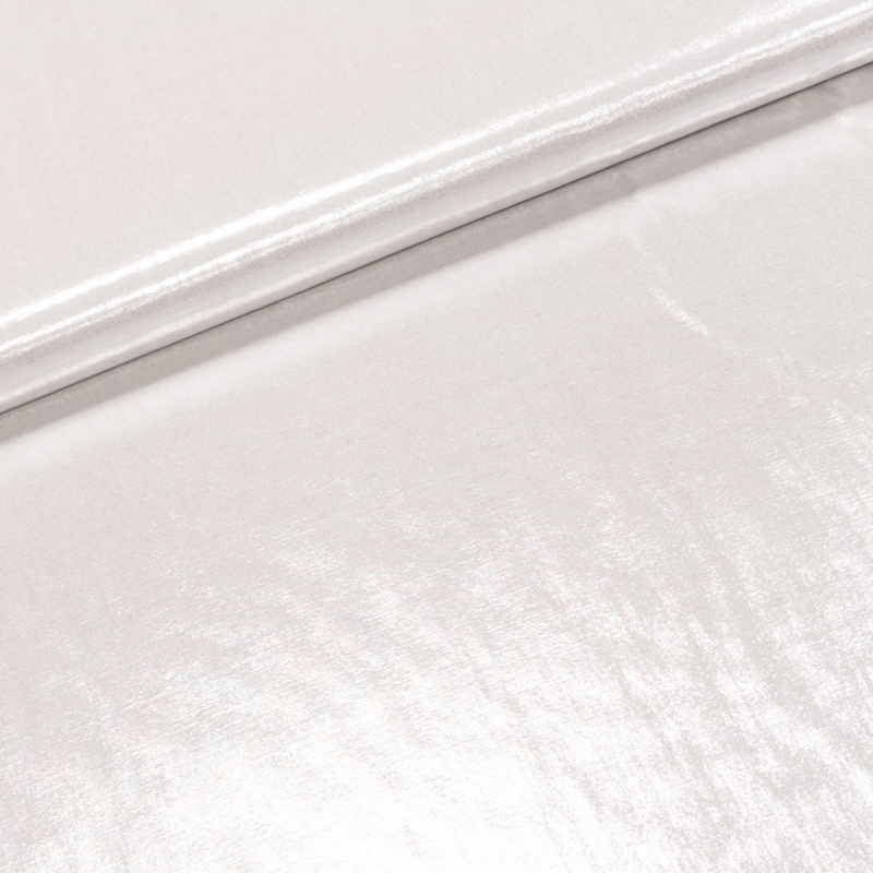 Polyesterový úplet JERSEY ICE, stříbrná lesklá, š.150cm (látka v metráži)