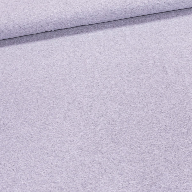 Bavlněný úplet 6004/91světle šedý melír, š.180cm (látka v metráži)