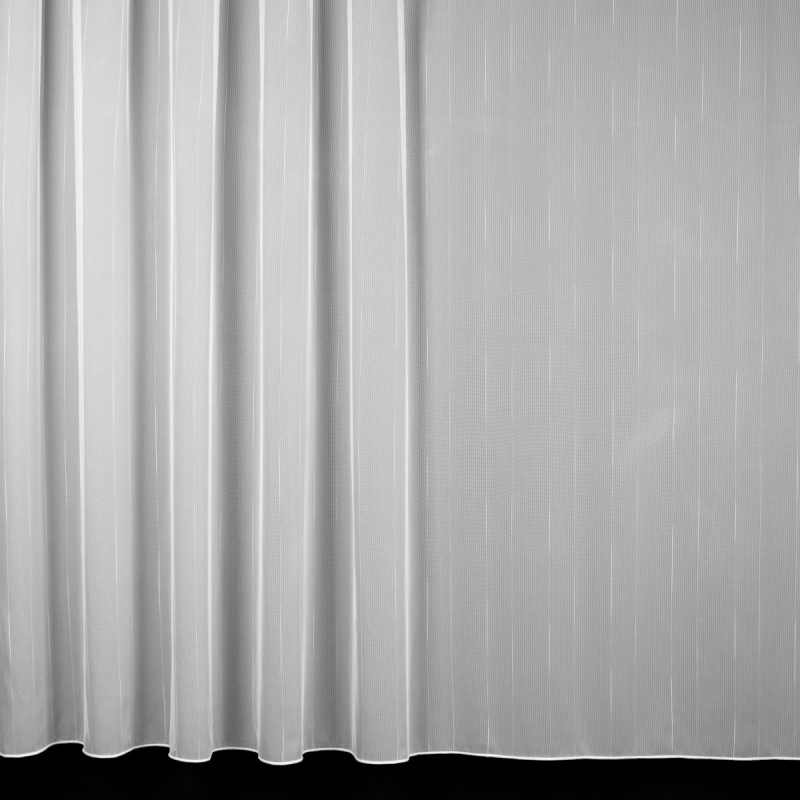 Brilltex Žakárová záclona 2887/10, pršíčko, přírodně bílá, s olůvkem, výška 260cm (v metráži)