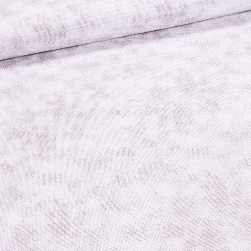 Českomoravská textilní dekorační závěs SINOP 05, béžový vzor na bílé, šířka 145cm