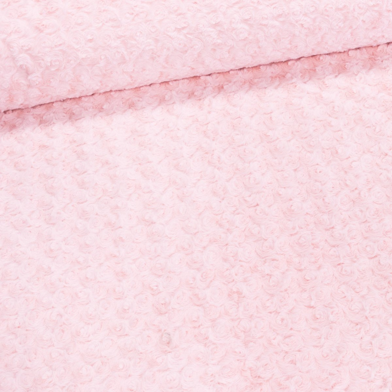 Mikroplyš / plyš 8915 387-20, hnízdečka, růžově pudrová, š.150cm (látka v metráži)