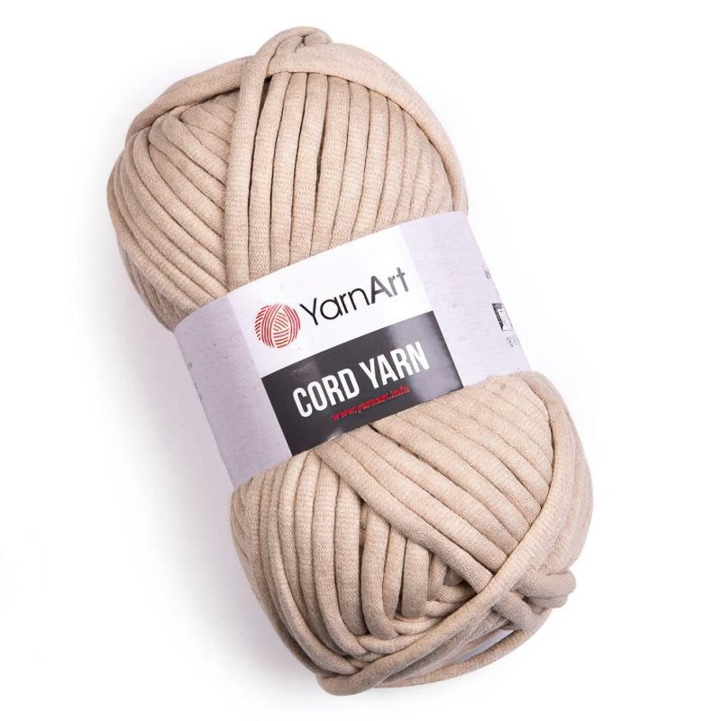 Pletací / háčkovací příze YarnArt CORD YARN 753 krémová, jednobarevná 250g/73m