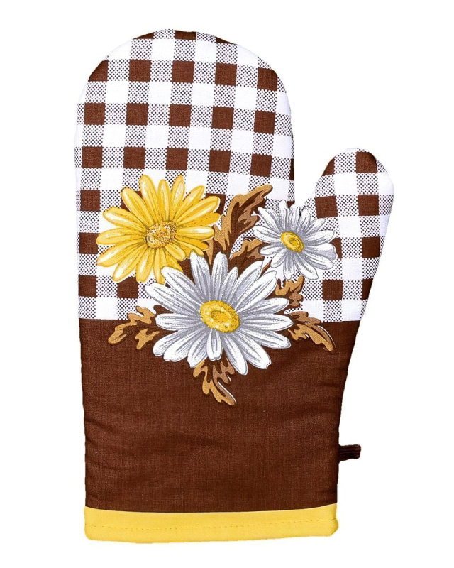 Frobyt Kuchyňská chňapka GERBERA, hnědá, 28x18cm