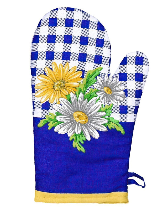 Frobyt Kuchyňská chňapka GERBERA, modrá, 28x18cm