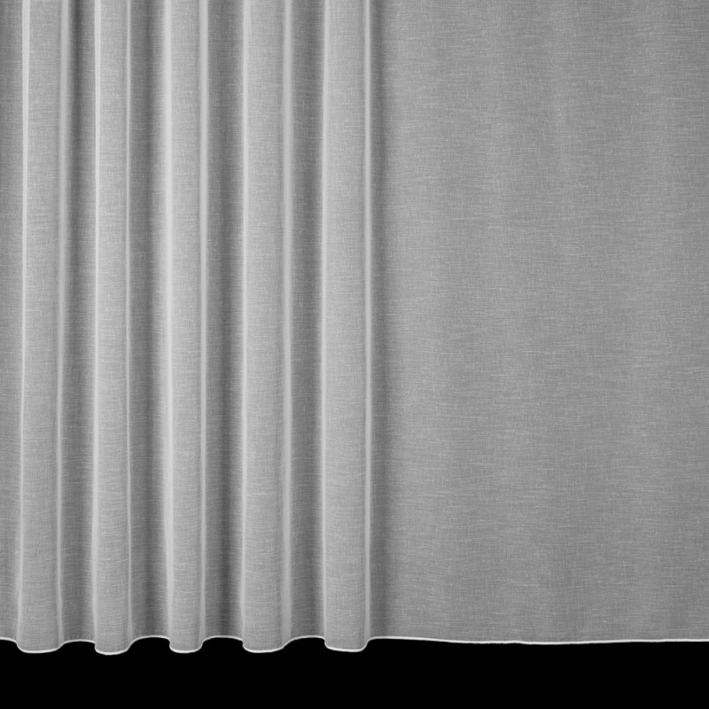 Mantis záclona polyesterový batist 537/01 jemně žíhaná, s olůvkem, bílá, výška 190cm (v metráži)