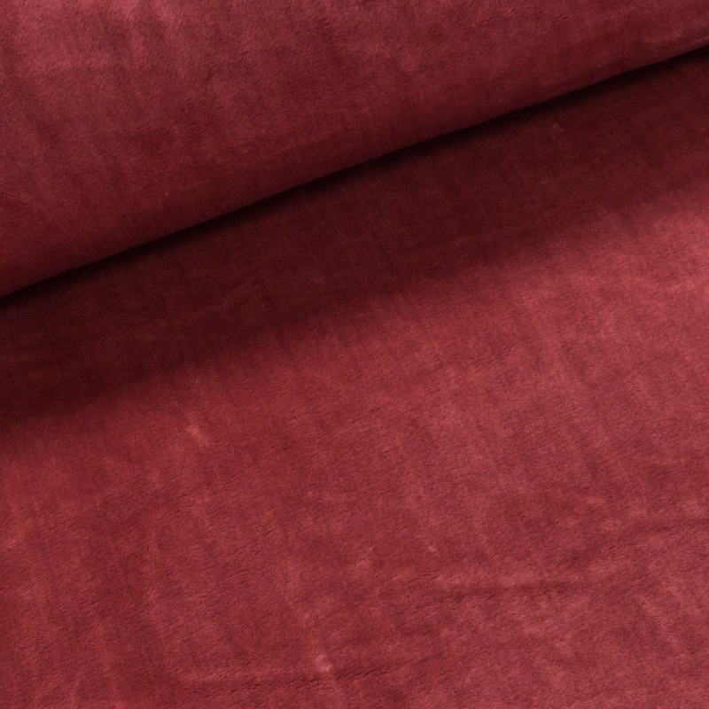 Plyš / mikroplyš 030, oboustranný, jednobarevná  starorůžová, š.150cm (látka v metráži)