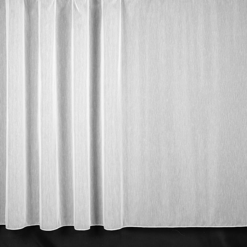Rand voálová záclona J2275-01, vlnky, s olůvkem, bílá, výška 90cm ( v metráži)