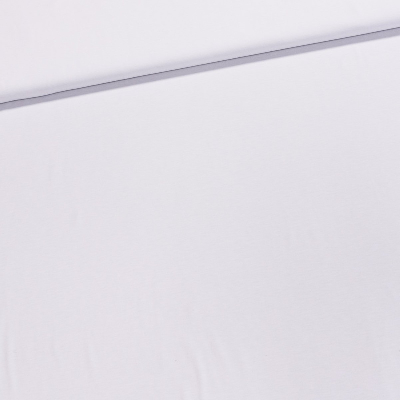 Bavlněný úplet RS0179-500 UNI jednobarevný bílý, š.155cm (látka v metráži)