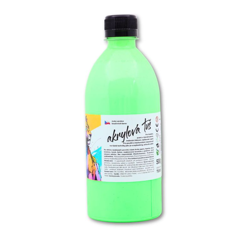 Akrylátová tuš neon zelená - 500 g