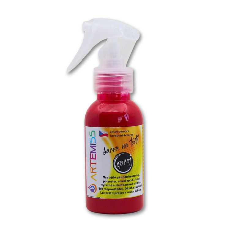 Barva na textil ve spreji tmavě červená - 110 g