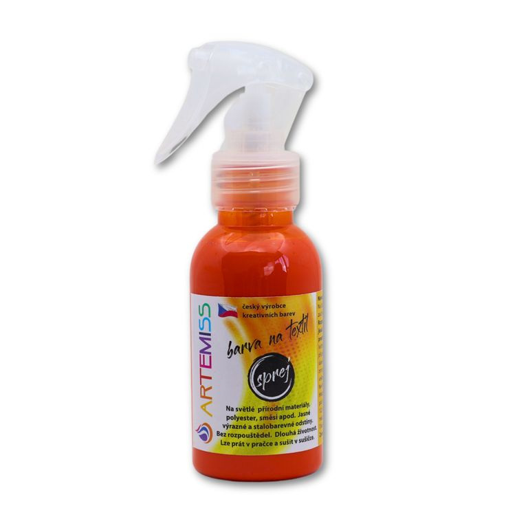 Barva na textil ve spreji oranžová - 110 g