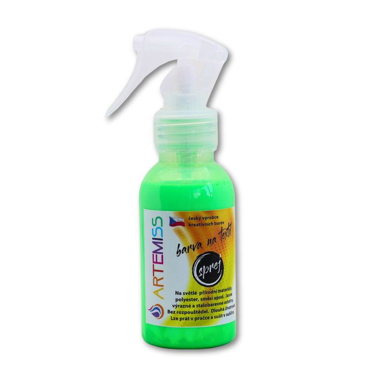 Barva na textil ve spreji neon zelená - 110 g