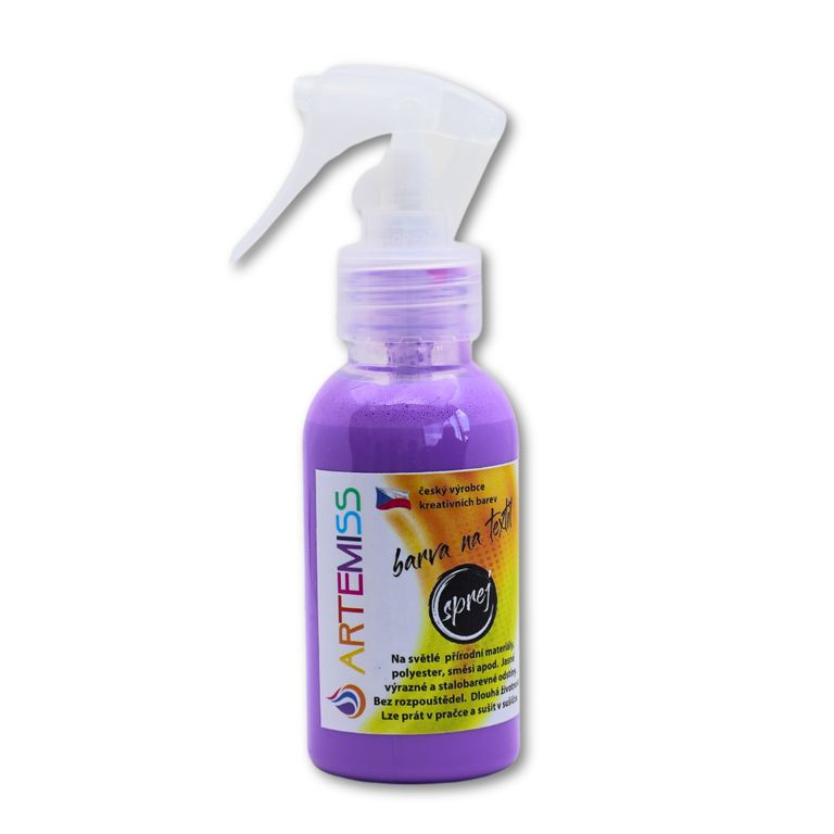 Barva na textil ve spreji neon fialová - 110 g