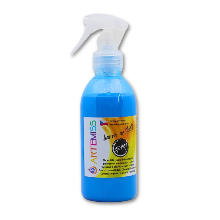 Barva na textil ve spreji neon modrá - 250 g