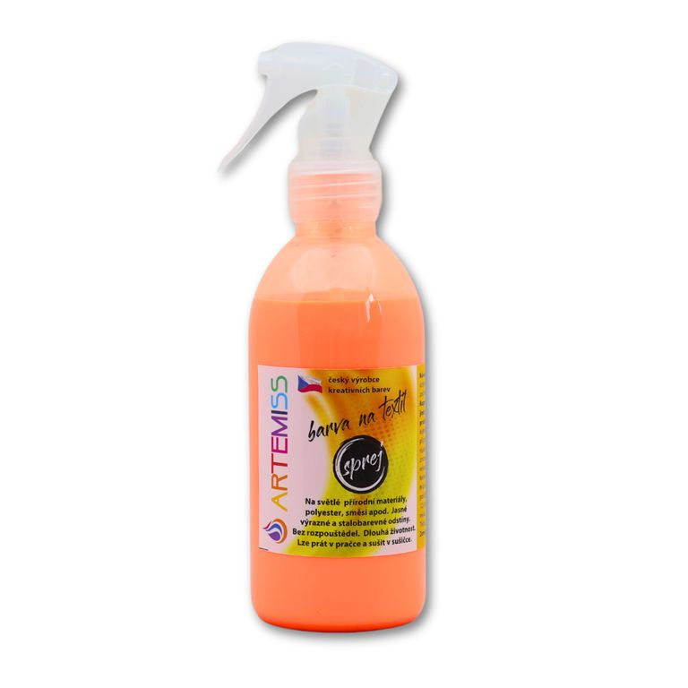 Barva na textil ve spreji neon oranžová - 250 g