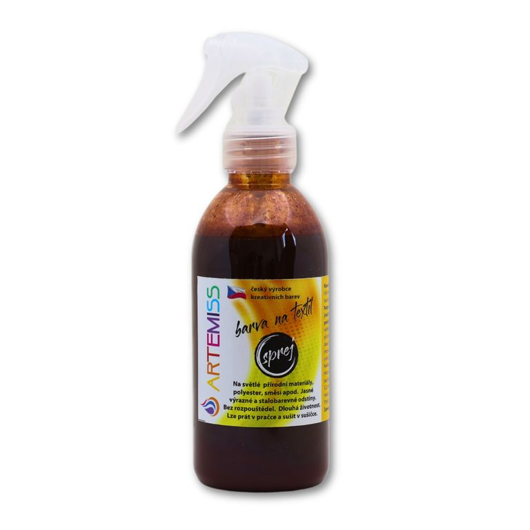 Barva na textil ve spreji hnědá - 250 g