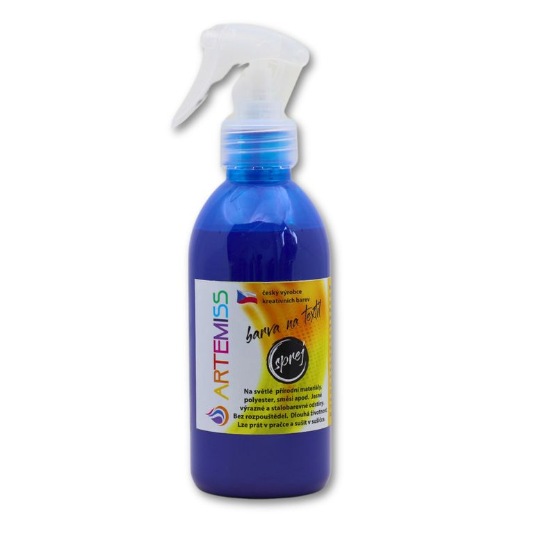 Barva na textil ve spreji modrá - 250 g
