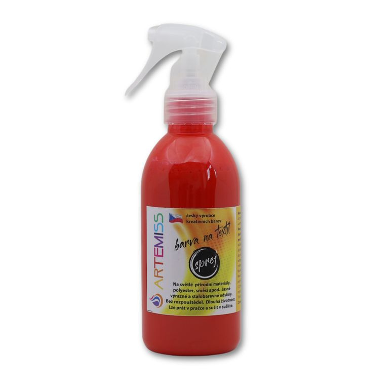 Barva na textil ve spreji červená - 250 g