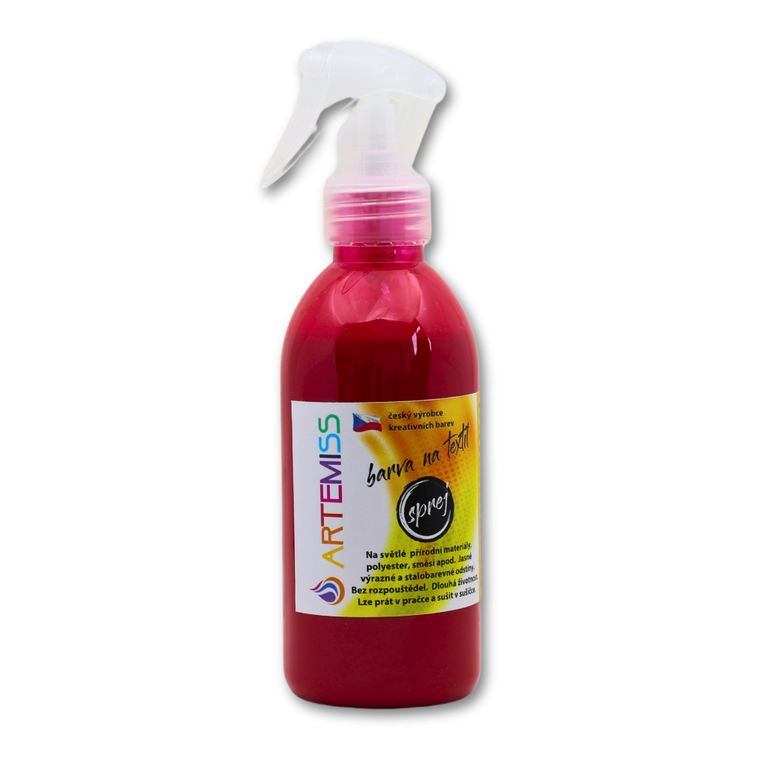 Barva na textil ve spreji tmavě červená - 250 g