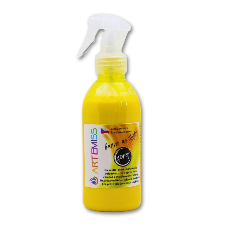 Barva na textil ve spreji žlutá - 250 g