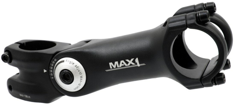 stavitelný představec MAX1 125/60°/31,8 mm černý Barva: Černá, Velikost: 31,8