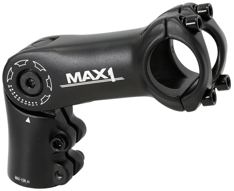 stavitelný představec MAX1 90/90°/31,8 mm černý Barva: Černá, Velikost: 31,8