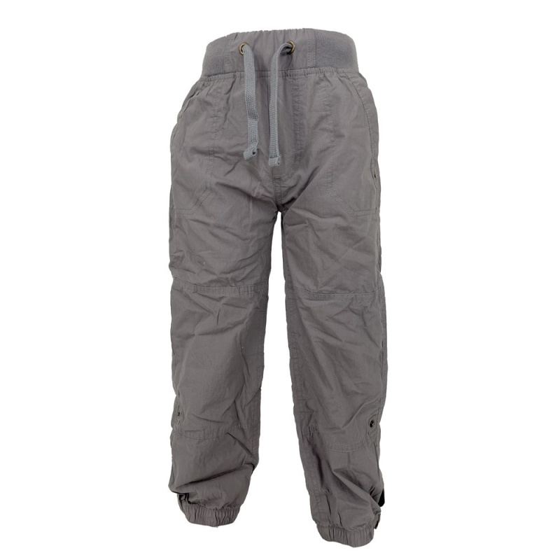 kalhoty roll up, Bugga, PD342, šedá - 116/122 | 6/7let